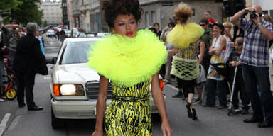 Wiener fashion:mob Guerillos rockten die Straßen
