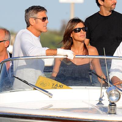 George Clooney mit Freundin in Venedig
