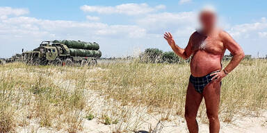 Russischer Tourist Krim