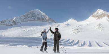 Hintertuxer-Gletscher. Auf 3.000 m Höhe wartet Schneespaß pur.