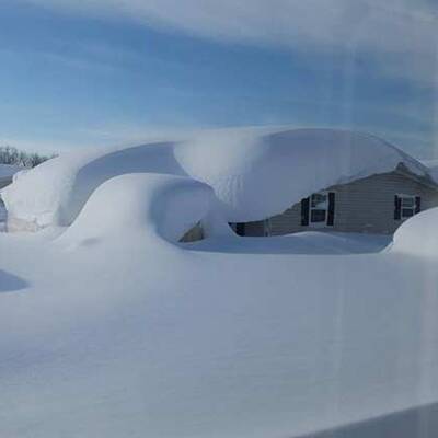 So viel Schnee liegt in Buffalo