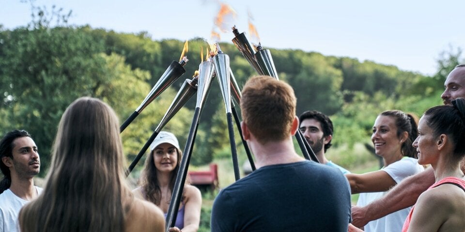 Fackelträger des Olympischen Feuers