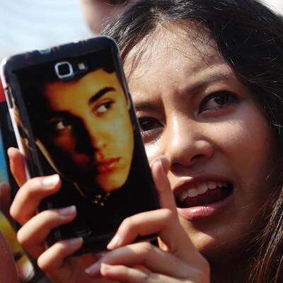 Wachsfigur von Justin Bieber in Wien