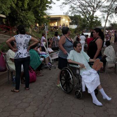 Verzweiflung nach dem Beben