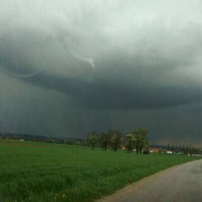Beinahe-Tornado über Perg