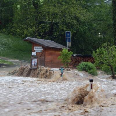 Sintflutartiger Regen im Mühlviertel