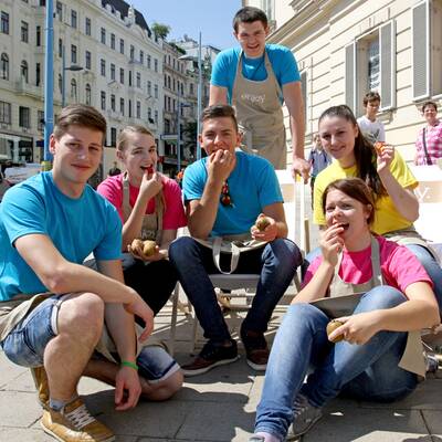 Obstsalat-Weltrekord in Wien