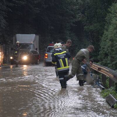 Wassermassen und Stromausfall