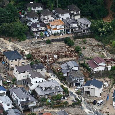 Gewaltiger Erdrutsch in Japan