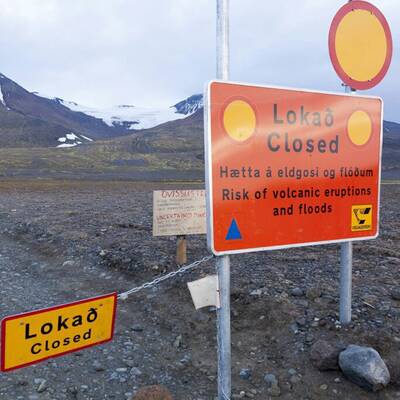 So sieht es rund um den Vulkan aus