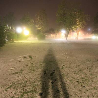 Winterlandschaft nach Hagel