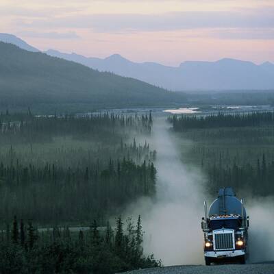 Fast kein Mensch entlang des Weges