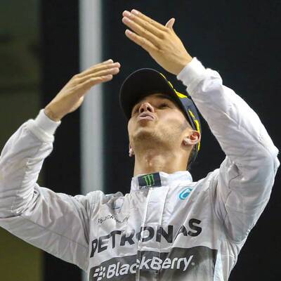 So jubelte Lewis Hamilton über den Titel