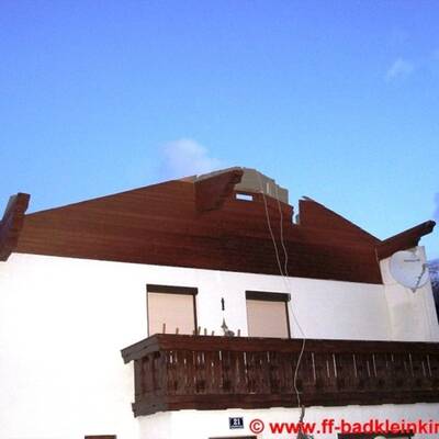 Trümmerteile nach dem Sturm