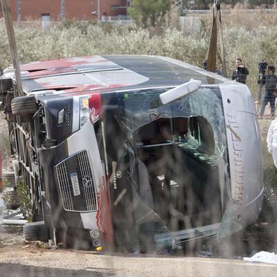 Bus-Unglück in Spanien