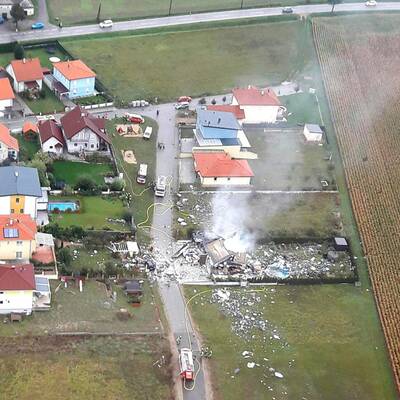 Haus in Hollabrunn explodiert
