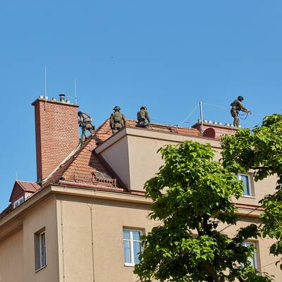 Straftäter flüchtete in Wien aufs Dach