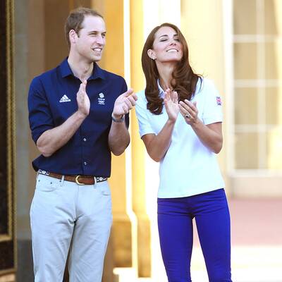 Kate Middleton & Prinz William bei der olympischen Eröffnung vorm Buckingham Palace