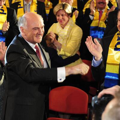 Pröll feiert seine Schluss-Veranstaltung