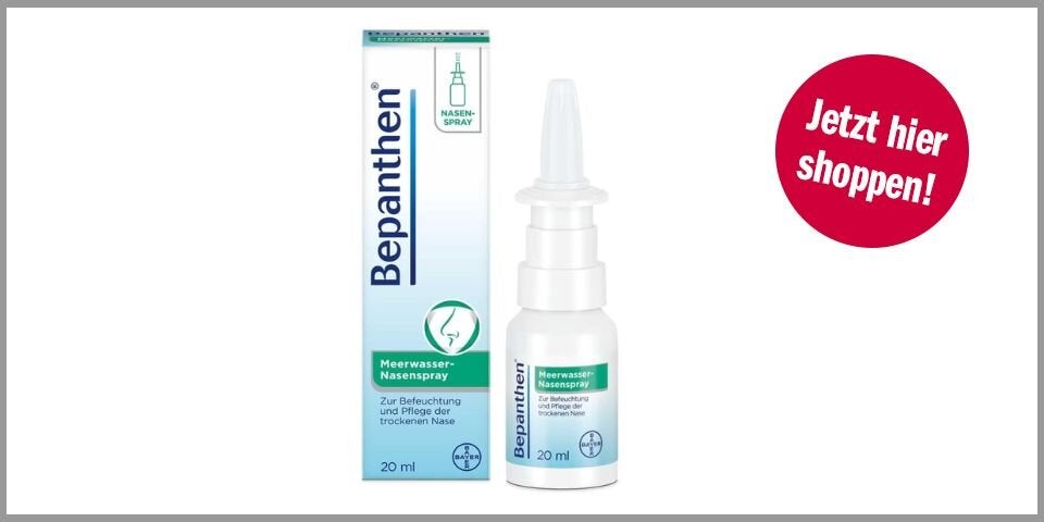 Shopping Channel Gadgets Erkältungen Bepanthen Meerwasser-Nasenspray