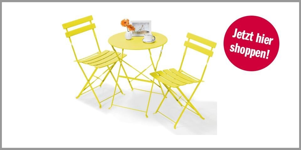 LIFERUN Balkonmöbel Set (3-teilig) – 67,55 statt 79,66 Euro bei Amazon* 