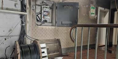 Brand in Floridsdor Seitz-Hof