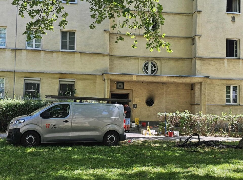 Brand in Floridsdor Seitz-Hof