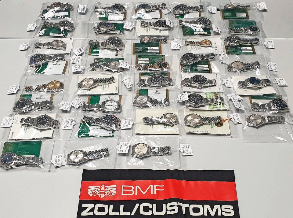 Zöllner mit Rolex-Riecher: 38 Uhren entdeckt