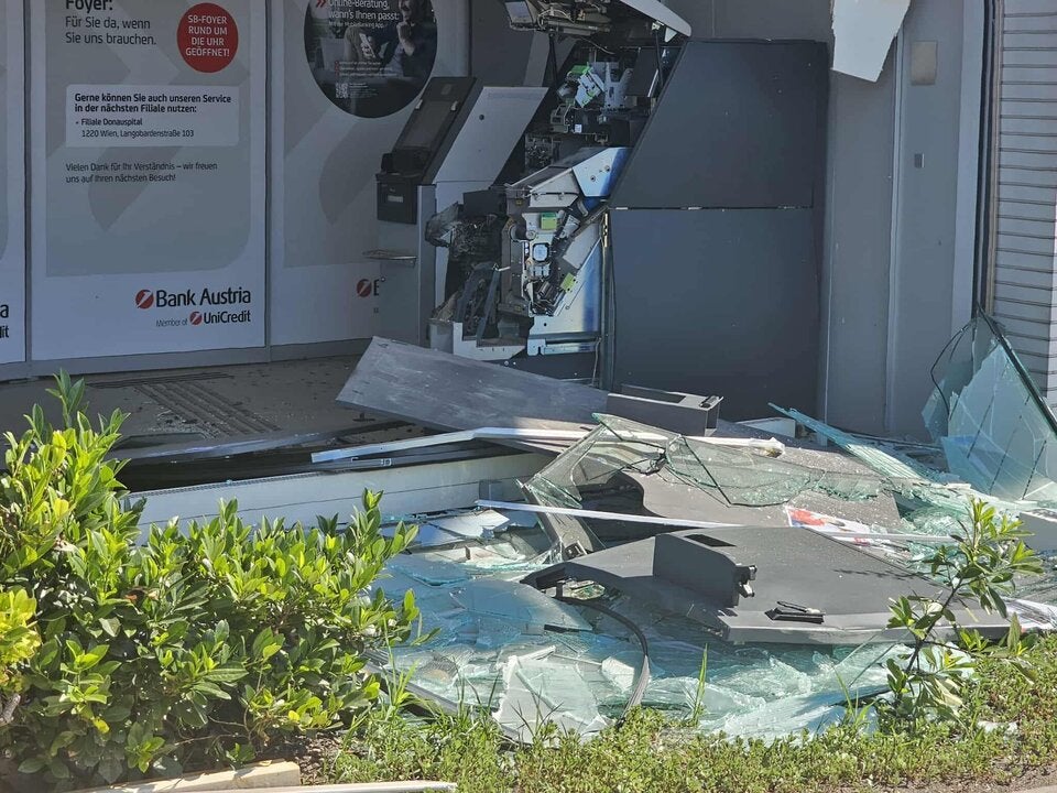 24. Bankomatsprengung siegesplatz Donaustadt