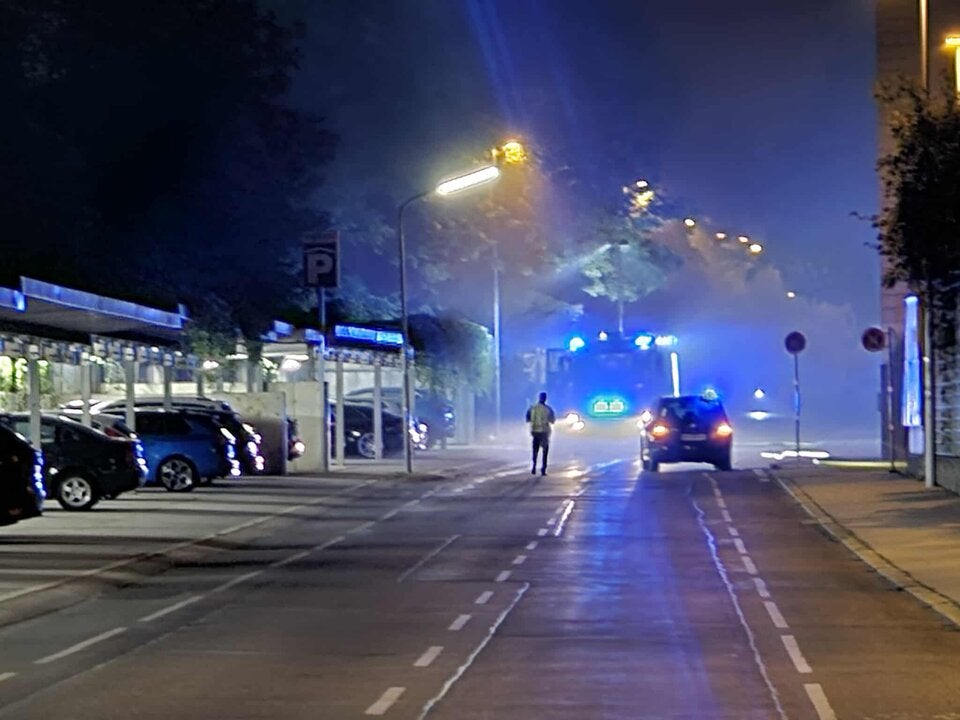 Lagerhalle Recycling Feuer