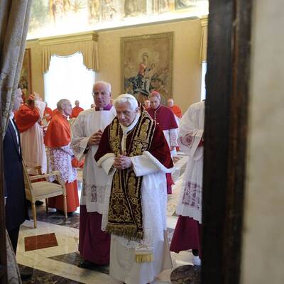 Die Bilder vom Papst-Rücktritt