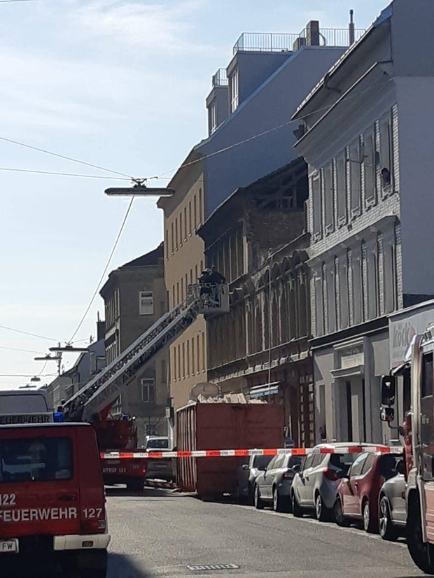 Haus in Wien eingestürzt – Arbeiter verschüttet