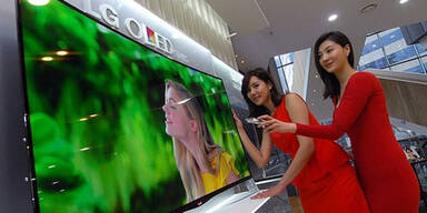 Gebogene OLED-Fernseher von LG starten