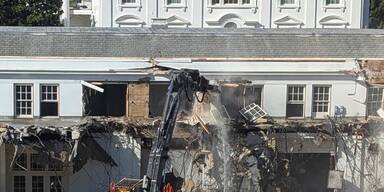 Trump beginnt mit Teil-Abriss des Weißen Hauses – Milliardäre zahlen die Rechnung