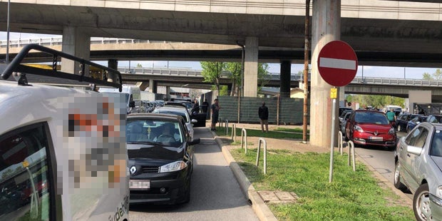 Auto überschlägt sich auf Heiligenstädter Lände