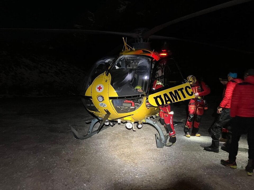 Deutsche Schneeschuhwanderer in der Nacht per Heli gerettet
