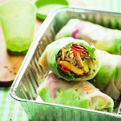 Reispapierröllchen mit Glasnudeln