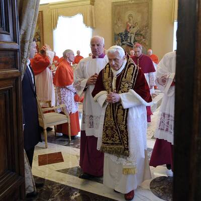 Die Bilder vom Papst-Rücktritt