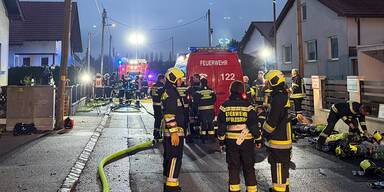 Toter bei Brand Leopoldsdorf bei Wien