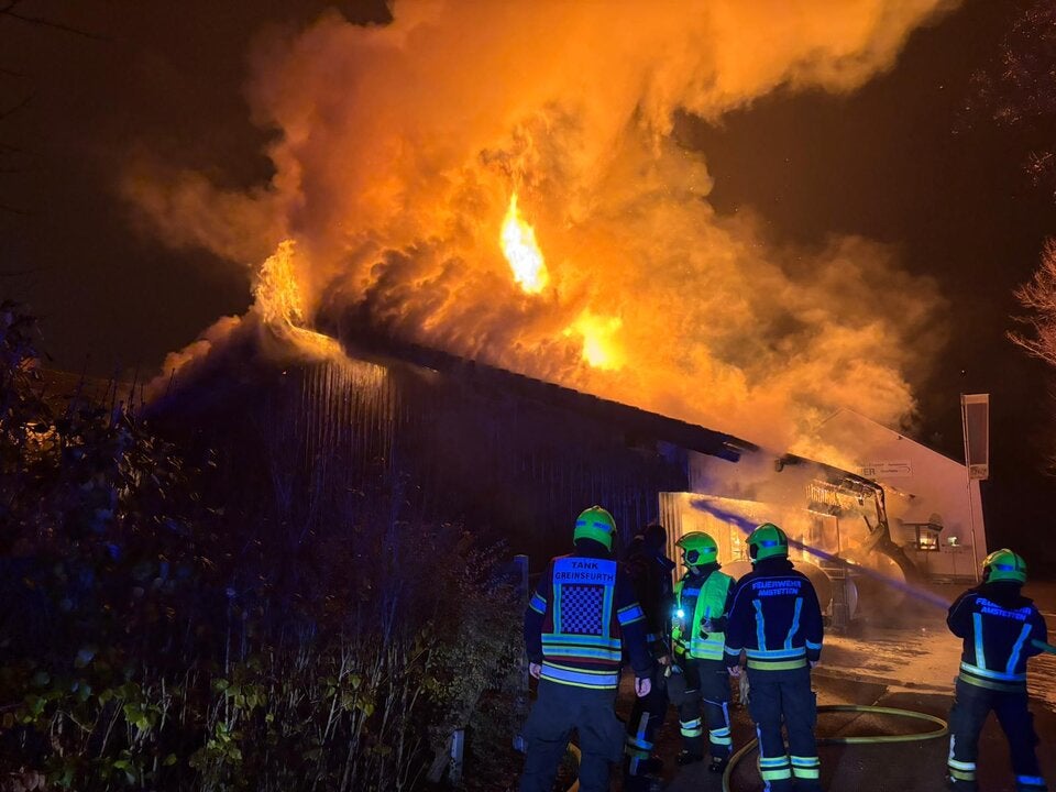 Brand Lagerhalle Amstetten