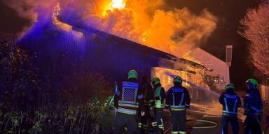 Brand Lagerhalle Amstetten