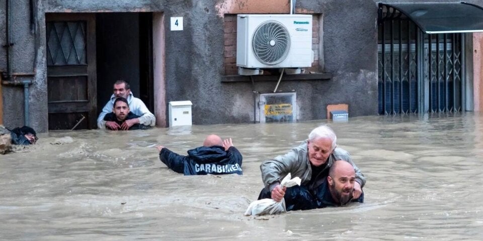 Überschwemmungen in Teilen Italiens