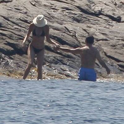 Hier planscht Präsident Sarkozy