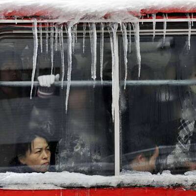 Schneechaos in China