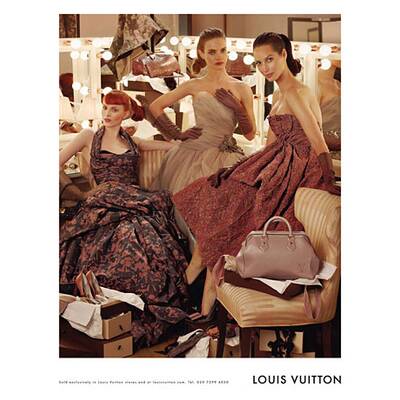 So schön: Louis Vuitton Herbst 2010 mit Christy Turlington, Natalia Vodianova und Karen Elson