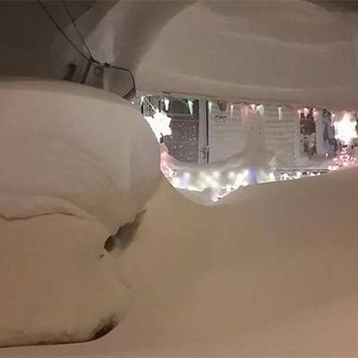 So viel Schnee liegt in Buffalo