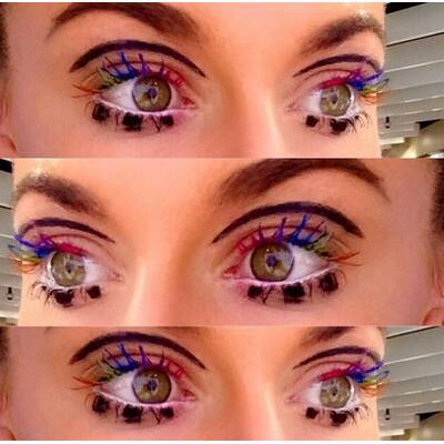 Beautytrend: Rainbow-Lashes