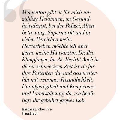 Barbara L. über ihre  Hausärztin