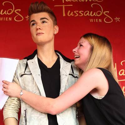 Wachsfigur von Justin Bieber in Wien