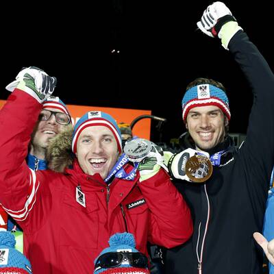 So feierten Mario Matt und Marcel Hirscher
